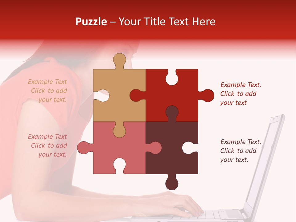 Smile Women Lying PowerPoint Template