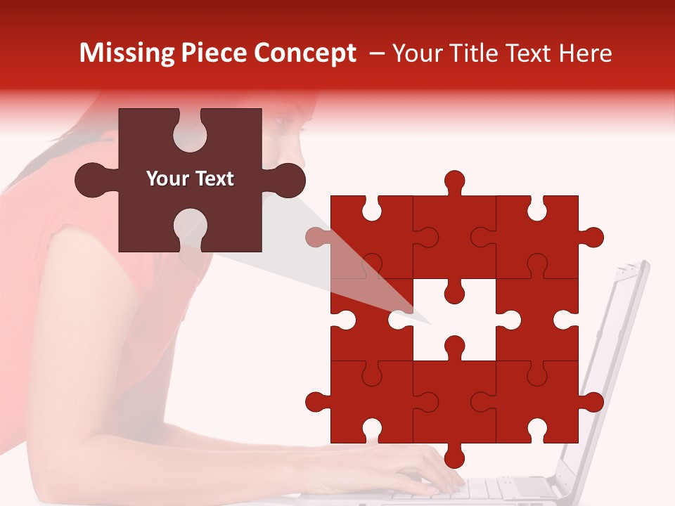 Smile Women Lying PowerPoint Template