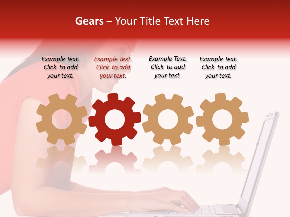 Smile Women Lying PowerPoint Template