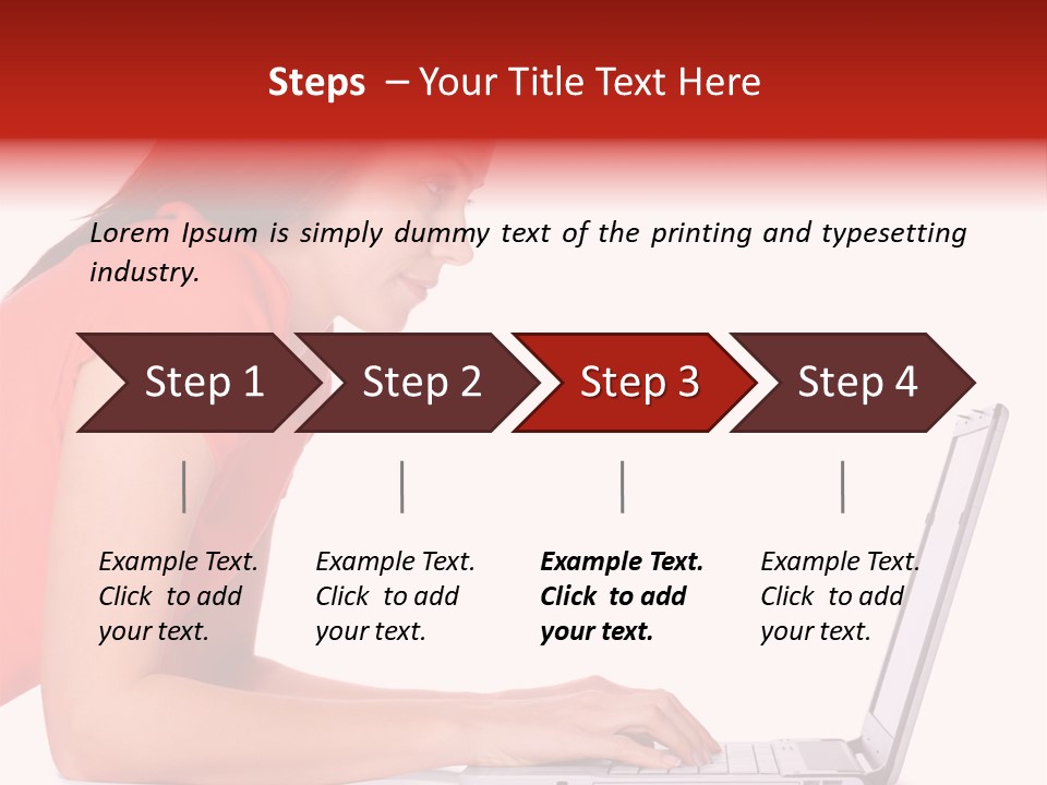 Smile Women Lying PowerPoint Template