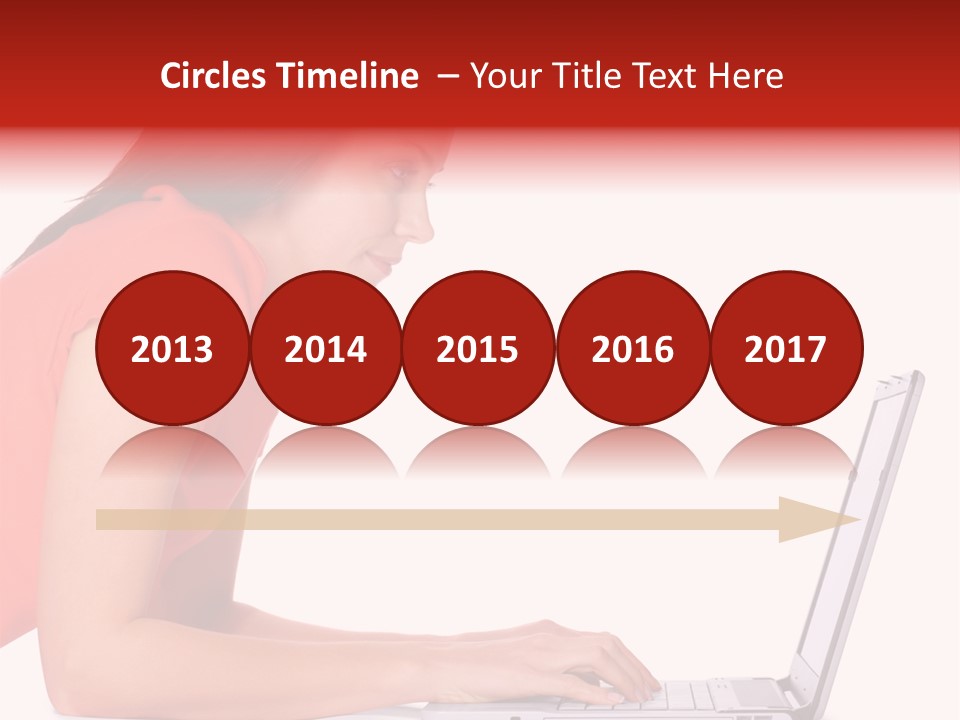 Smile Women Lying PowerPoint Template