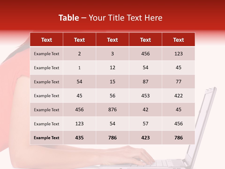Smile Women Lying PowerPoint Template