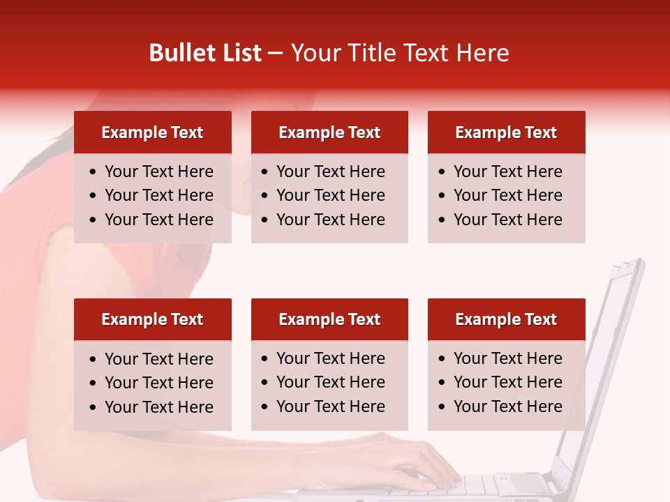 Smile Women Lying PowerPoint Template