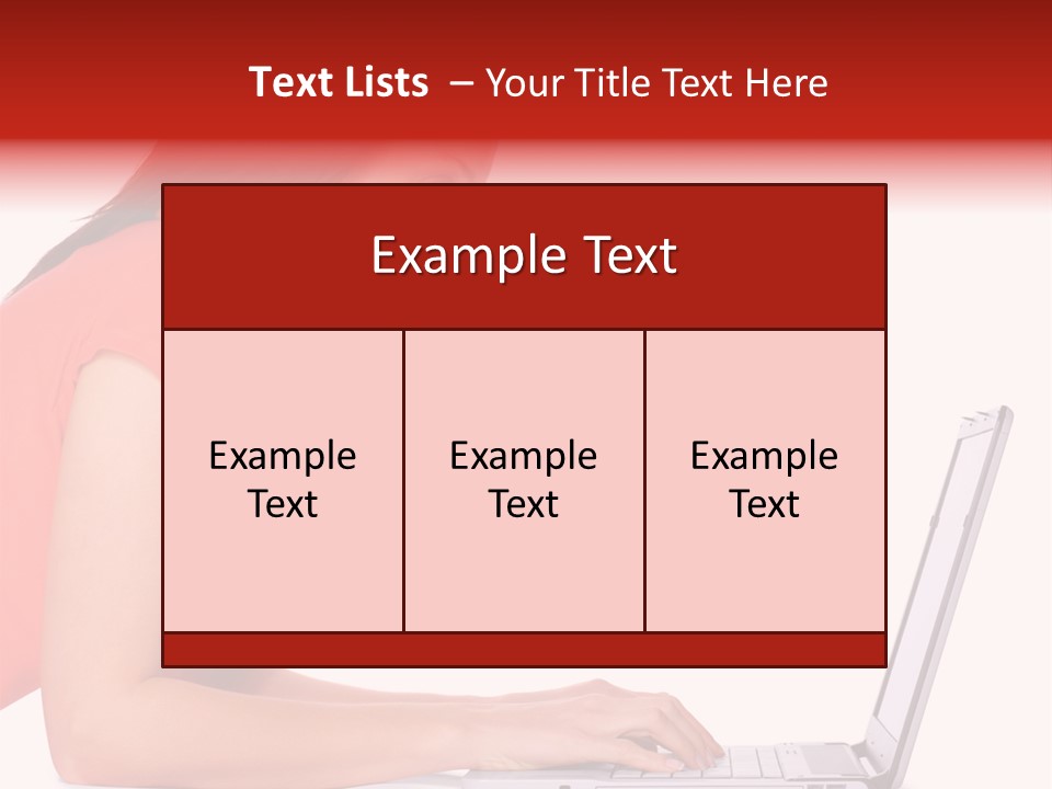 Smile Women Lying PowerPoint Template