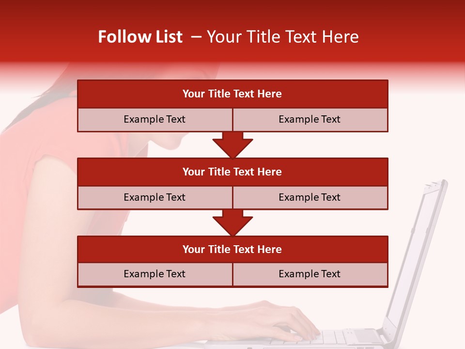 Smile Women Lying PowerPoint Template