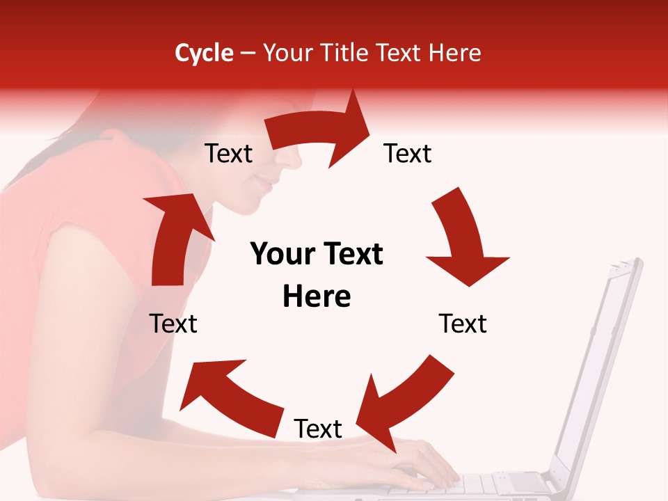 Smile Women Lying PowerPoint Template