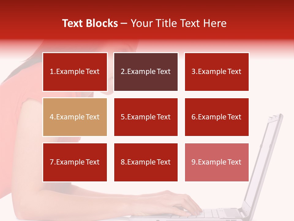 Smile Women Lying PowerPoint Template