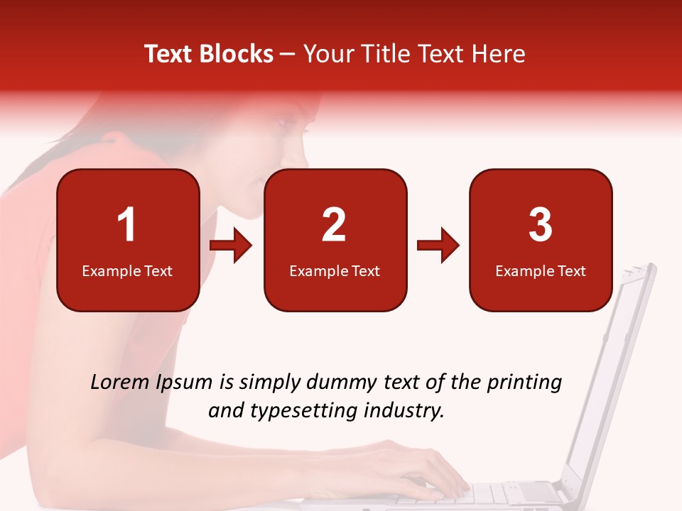 Smile Women Lying PowerPoint Template