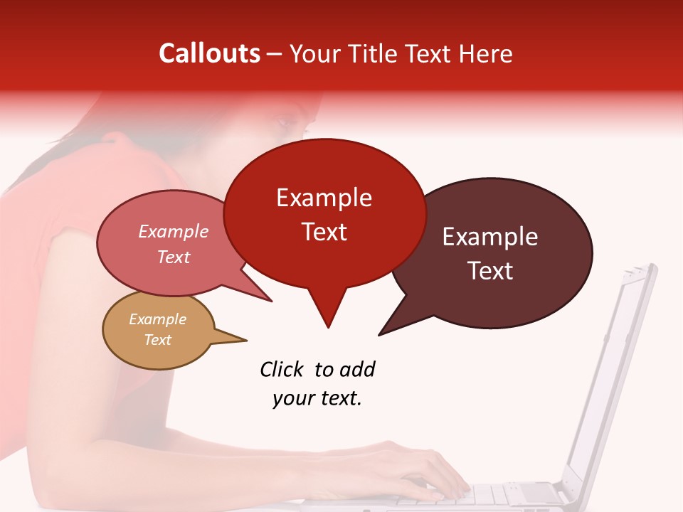 Smile Women Lying PowerPoint Template