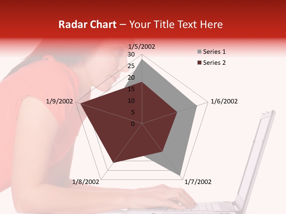 Smile Women Lying PowerPoint Template