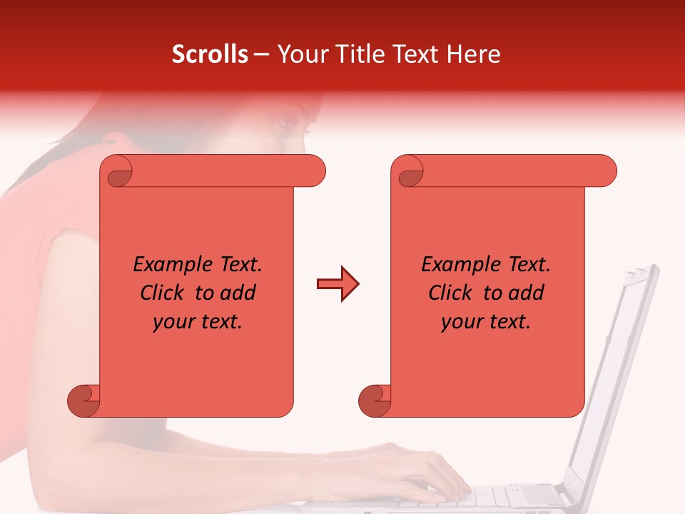 Smile Women Lying PowerPoint Template