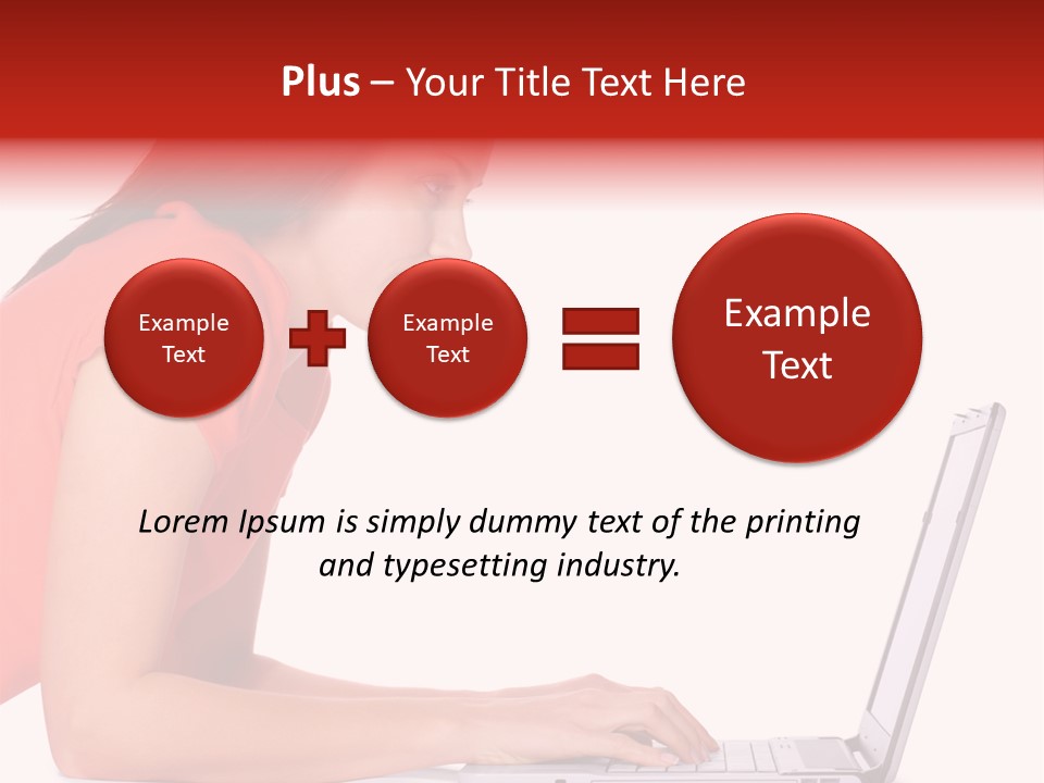 Smile Women Lying PowerPoint Template