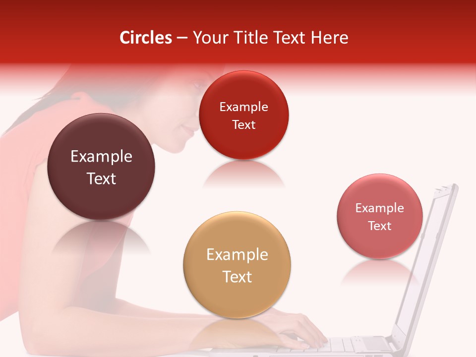 Smile Women Lying PowerPoint Template