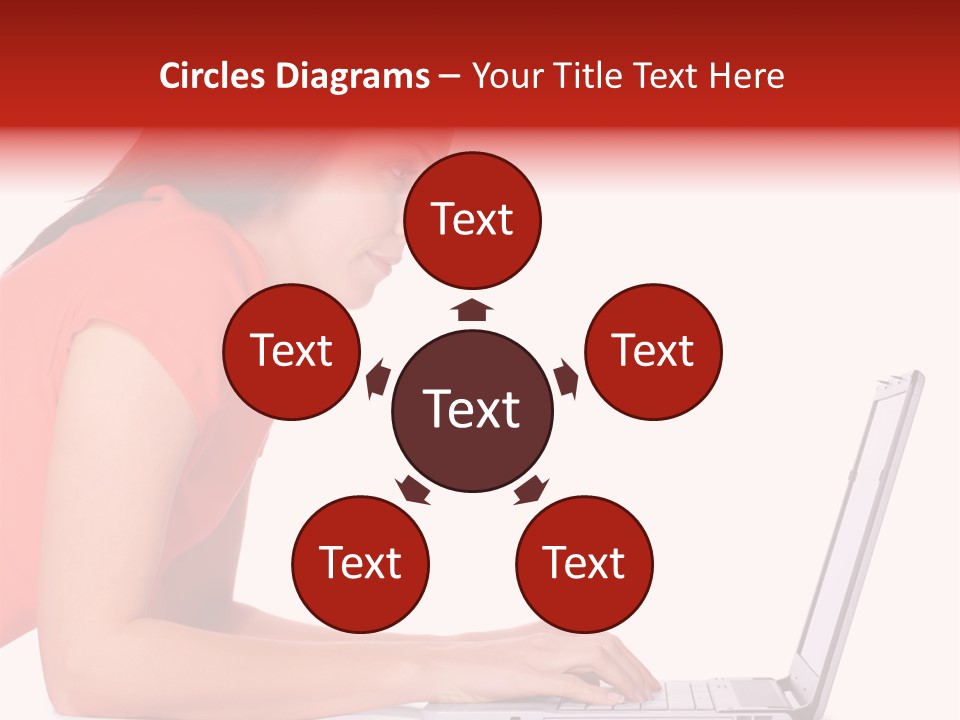 Smile Women Lying PowerPoint Template