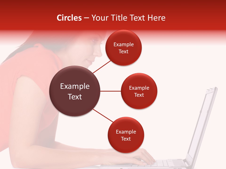 Smile Women Lying PowerPoint Template