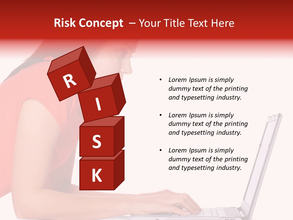 Smile Women Lying PowerPoint Template