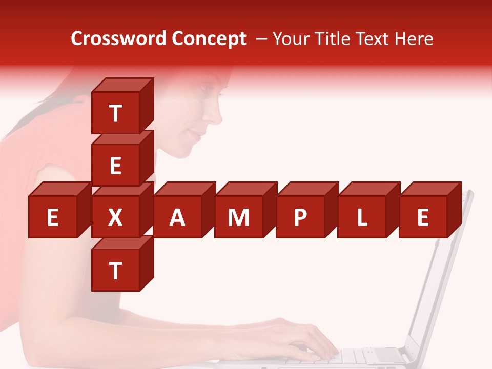 Smile Women Lying PowerPoint Template