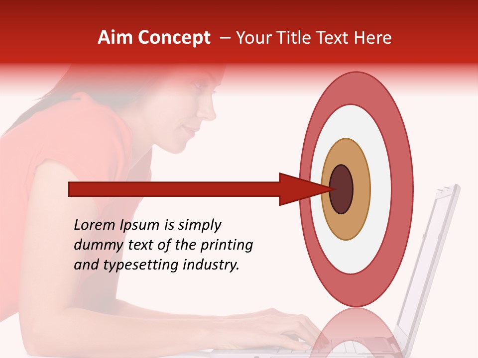 Smile Women Lying PowerPoint Template