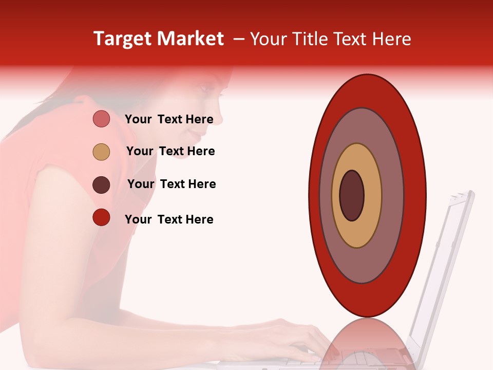 Smile Women Lying PowerPoint Template