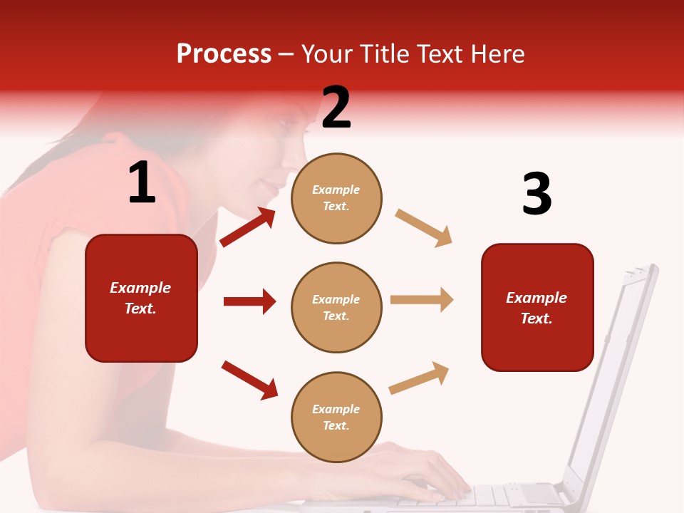 Smile Women Lying PowerPoint Template