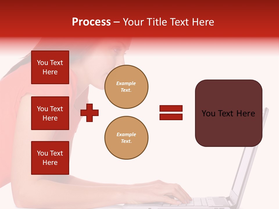 Smile Women Lying PowerPoint Template