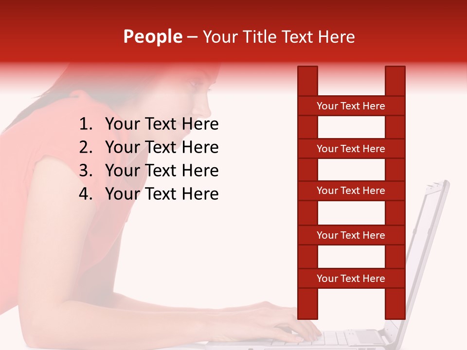 Smile Women Lying PowerPoint Template