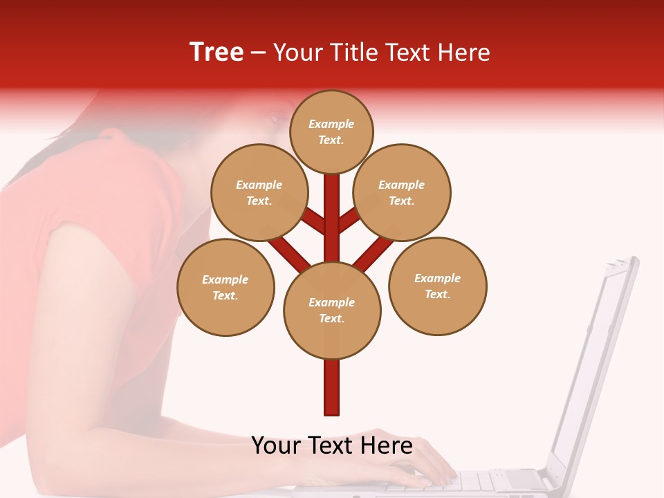 Smile Women Lying PowerPoint Template