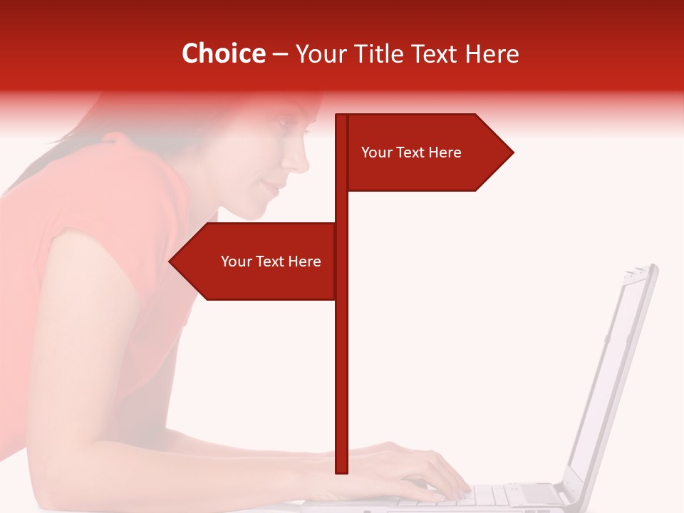 Smile Women Lying PowerPoint Template