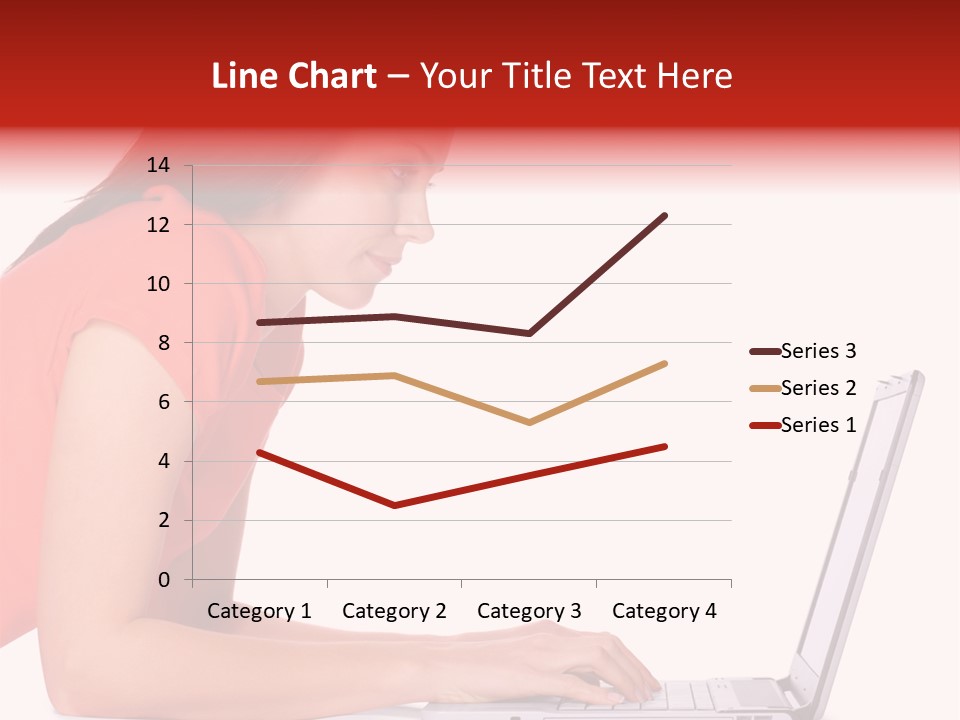 Smile Women Lying PowerPoint Template