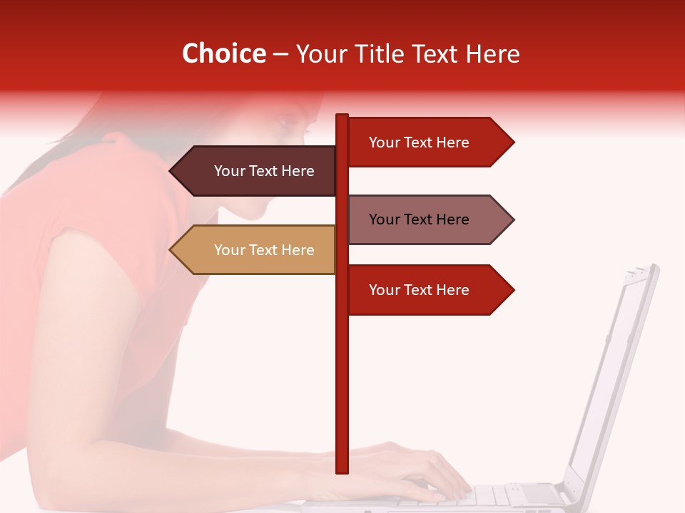 Smile Women Lying PowerPoint Template