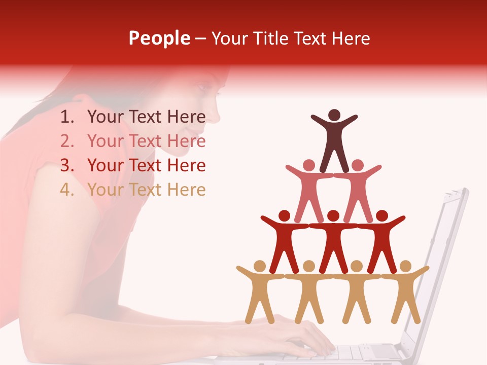 Smile Women Lying PowerPoint Template