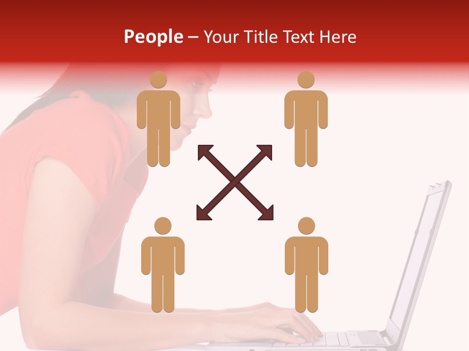 Smile Women Lying PowerPoint Template