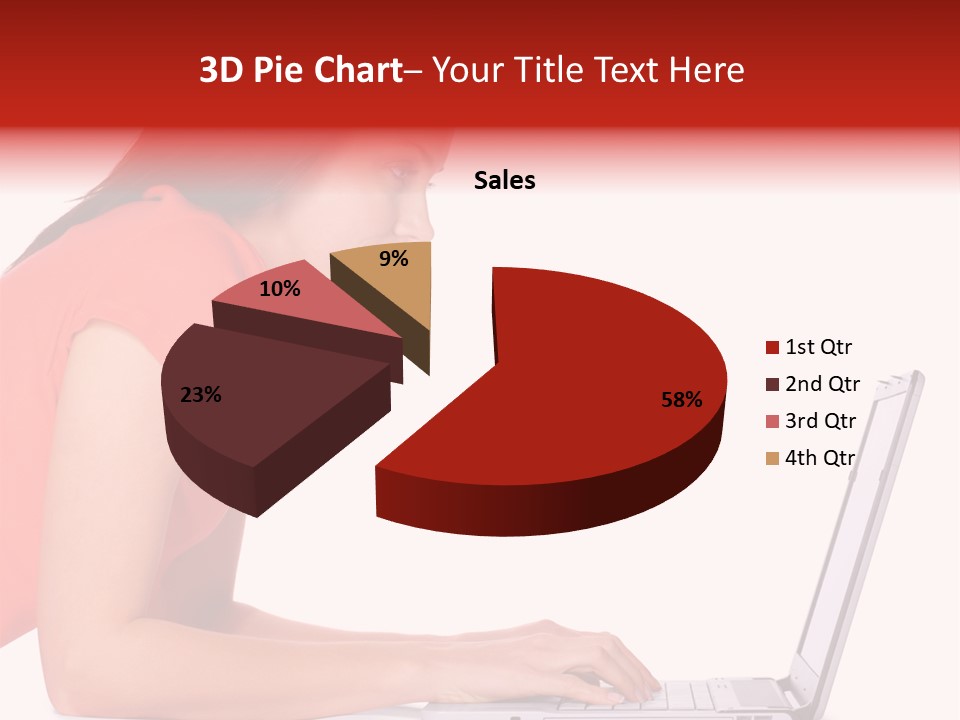 Smile Women Lying PowerPoint Template