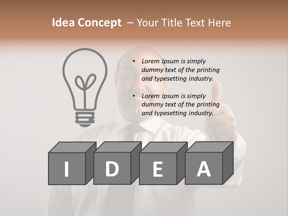 Good Portrait Success PowerPoint Template