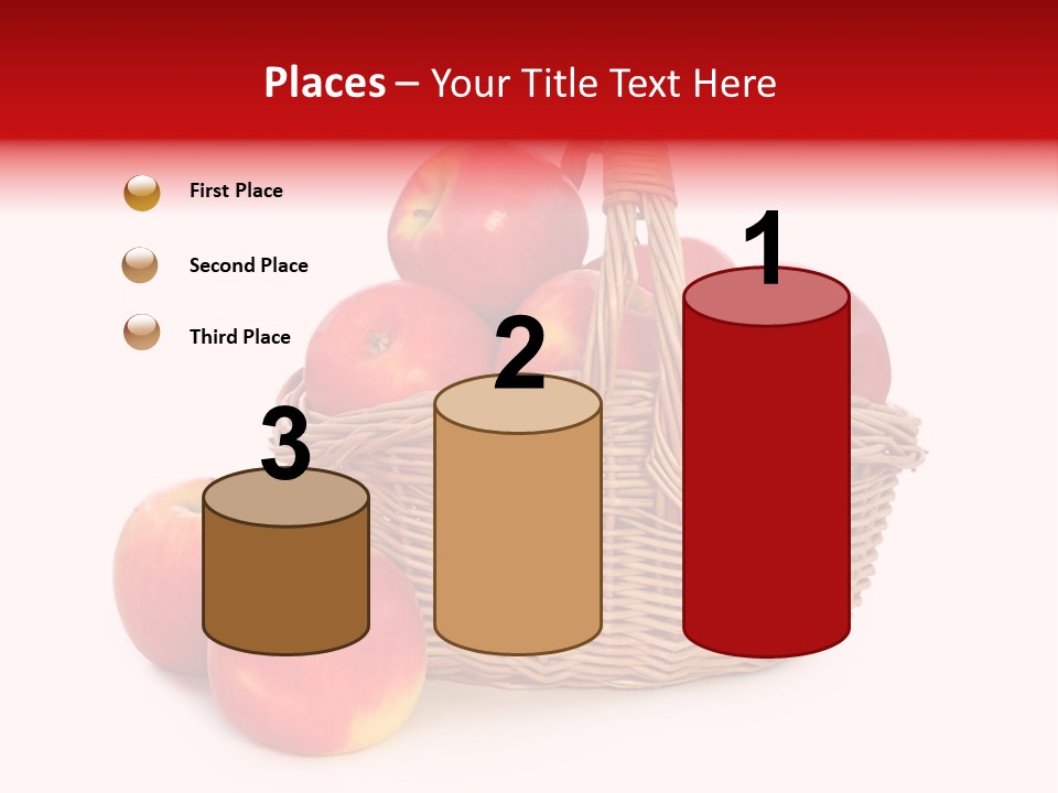 Apples Shot White PowerPoint Template