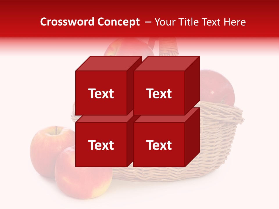 Apples Shot White PowerPoint Template