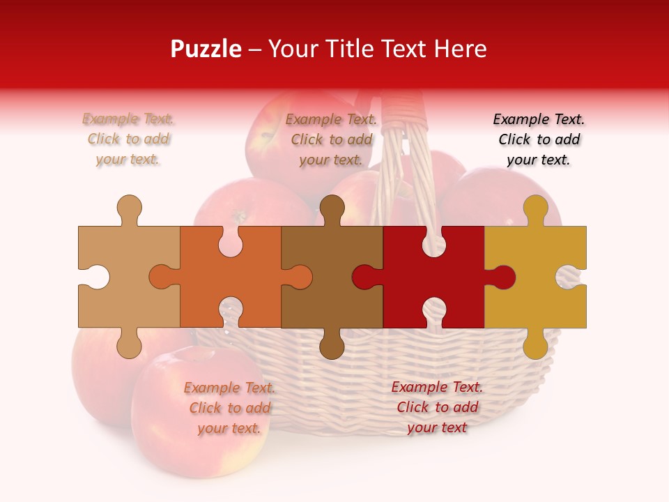 Apples Shot White PowerPoint Template