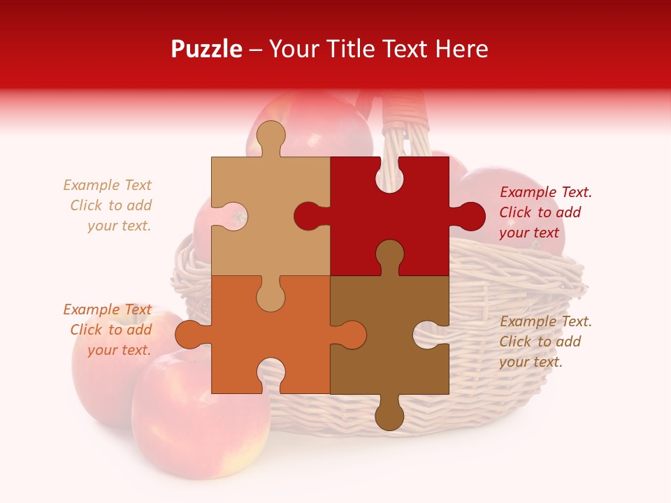 Apples Shot White PowerPoint Template