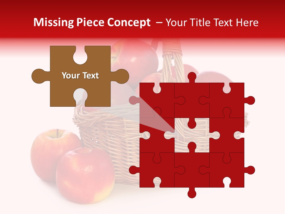 Apples Shot White PowerPoint Template