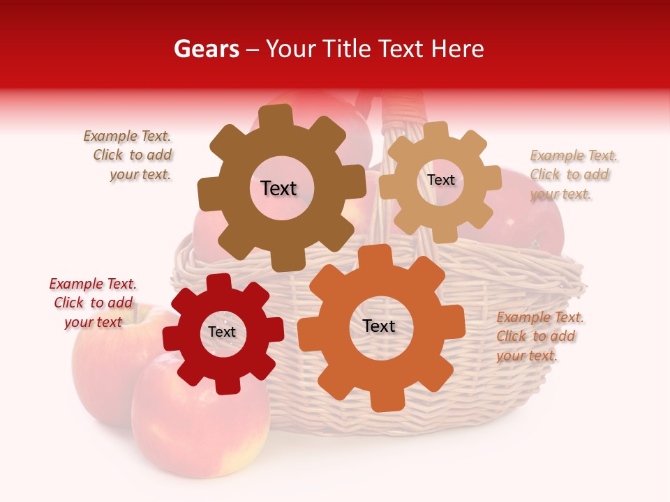 Apples Shot White PowerPoint Template