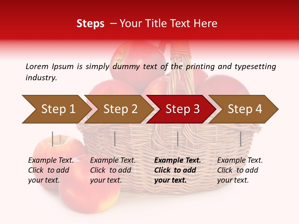 Apples Shot White PowerPoint Template