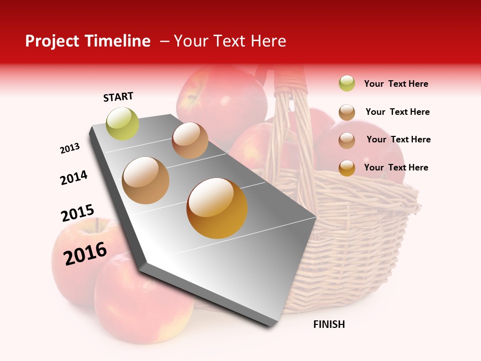 Apples Shot White PowerPoint Template