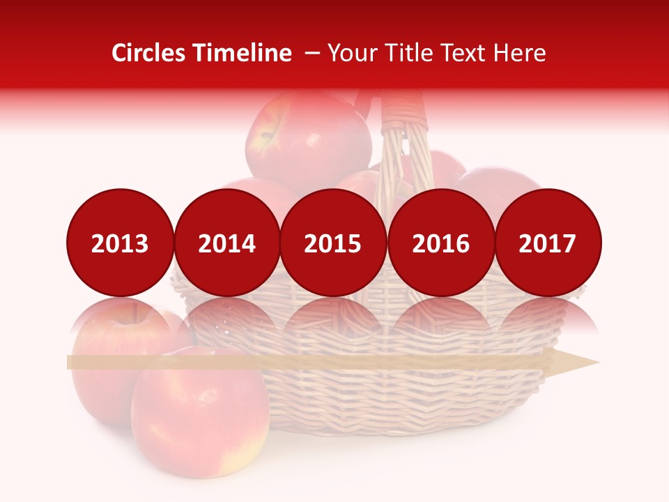 Apples Shot White PowerPoint Template