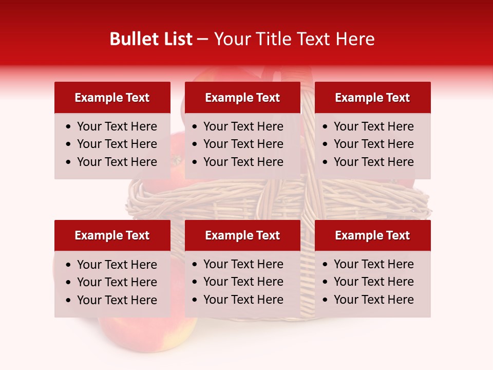 Apples Shot White PowerPoint Template