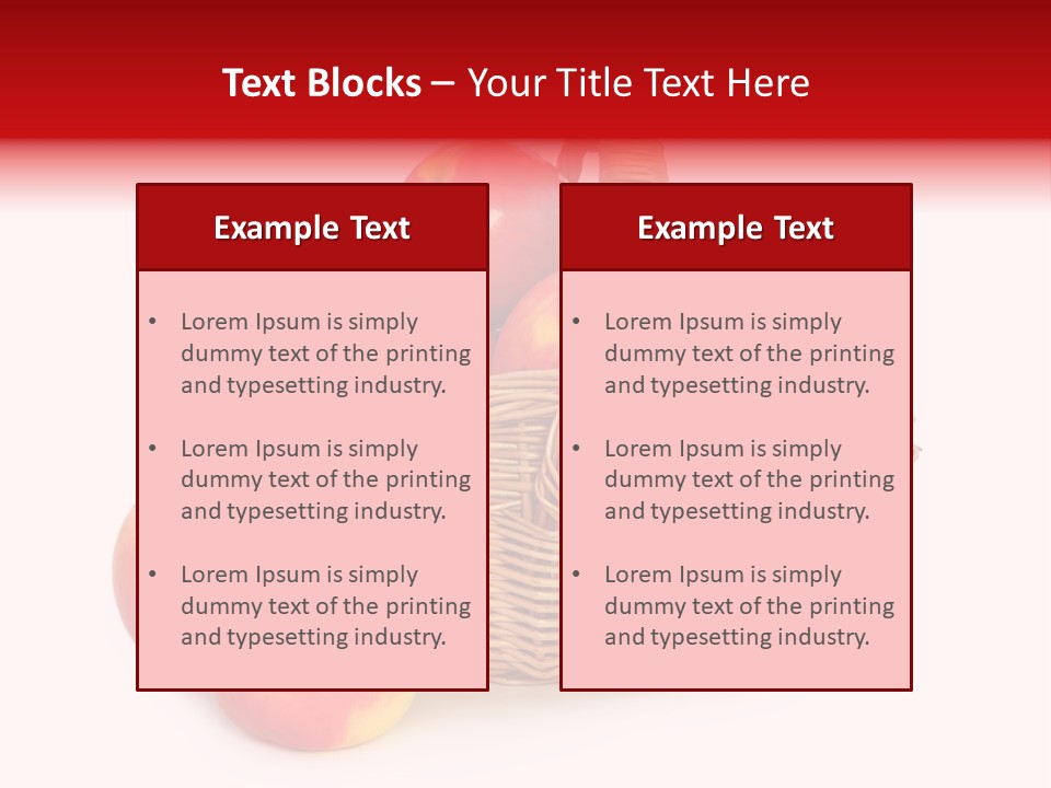 Apples Shot White PowerPoint Template