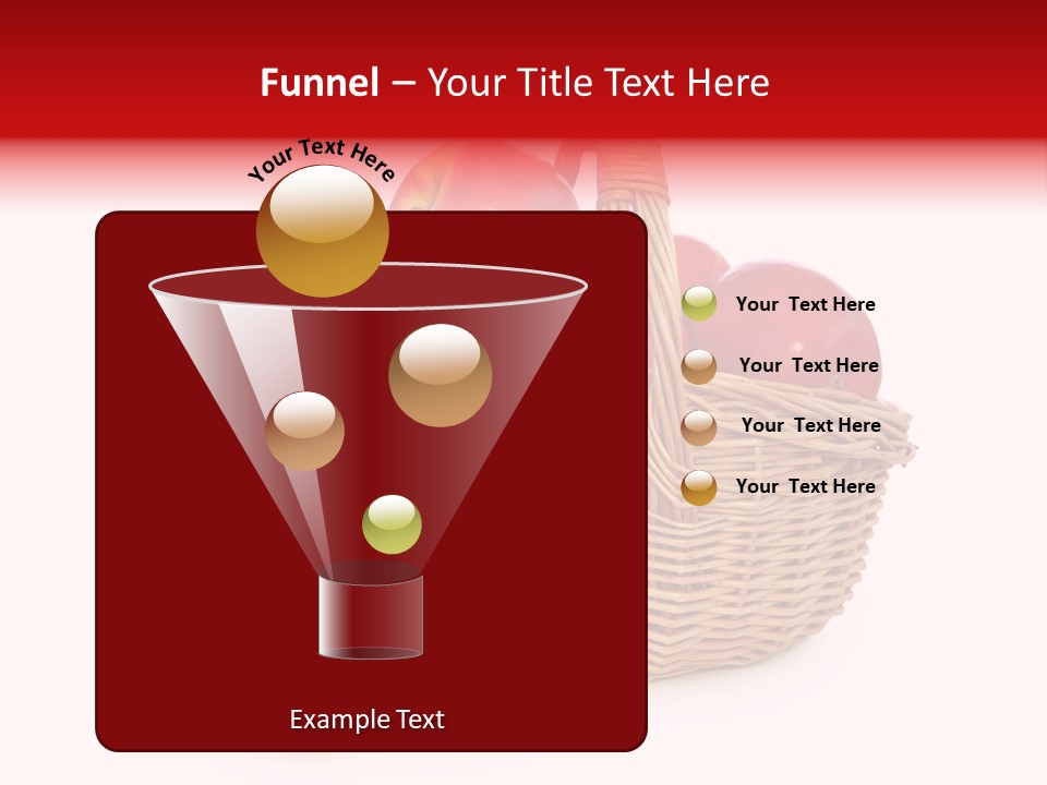 Apples Shot White PowerPoint Template