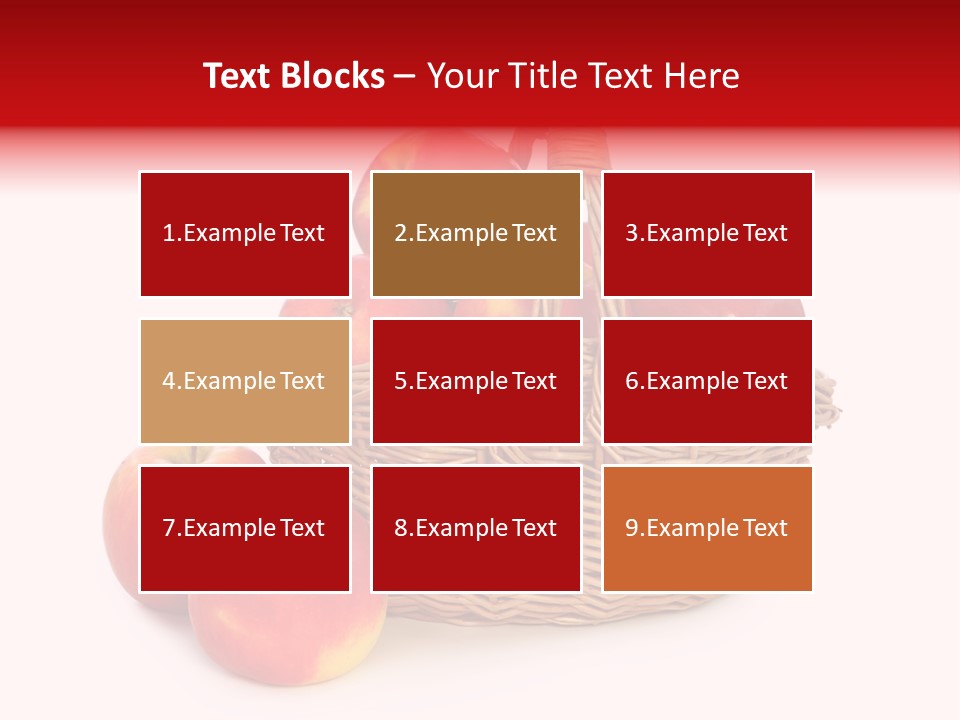 Apples Shot White PowerPoint Template