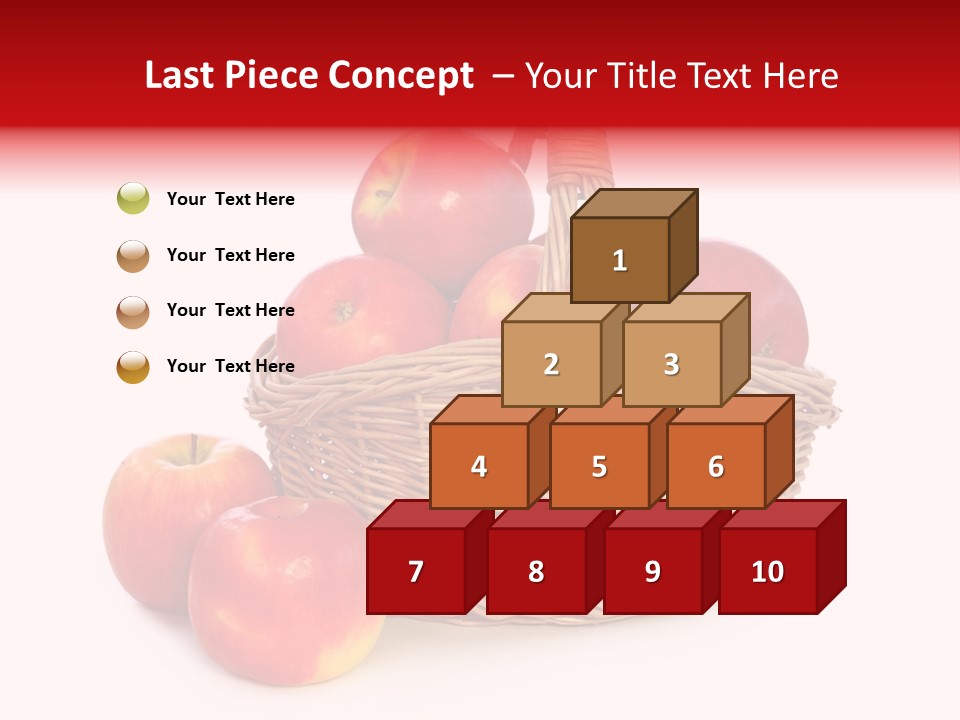 Apples Shot White PowerPoint Template