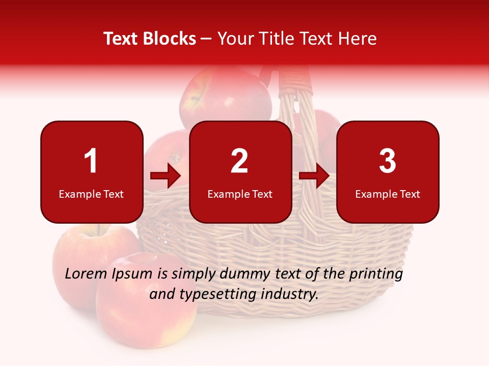 Apples Shot White PowerPoint Template