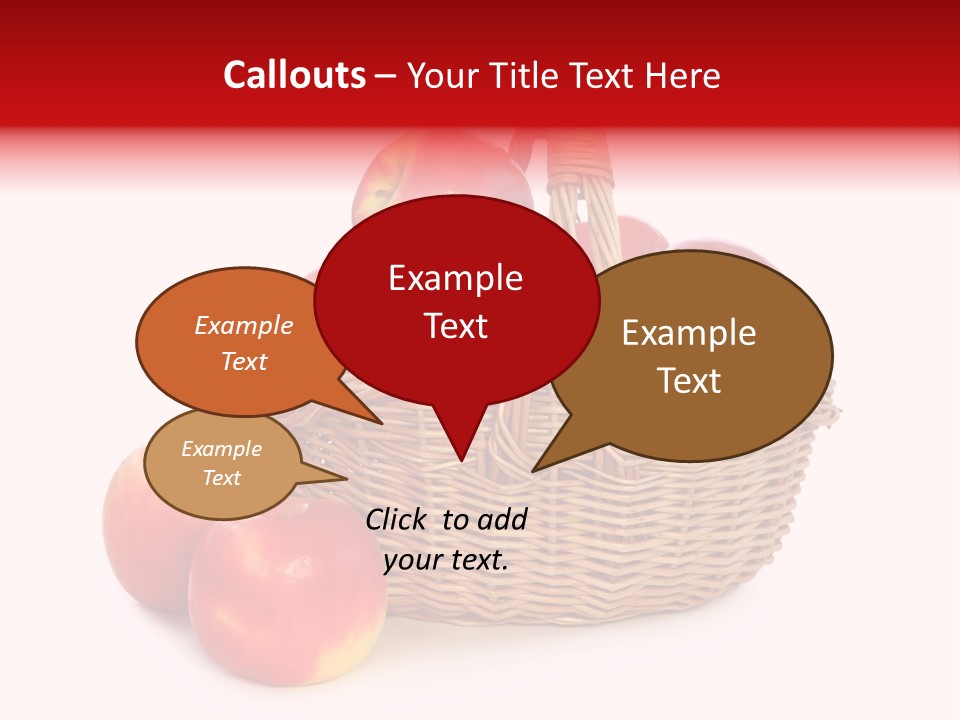 Apples Shot White PowerPoint Template